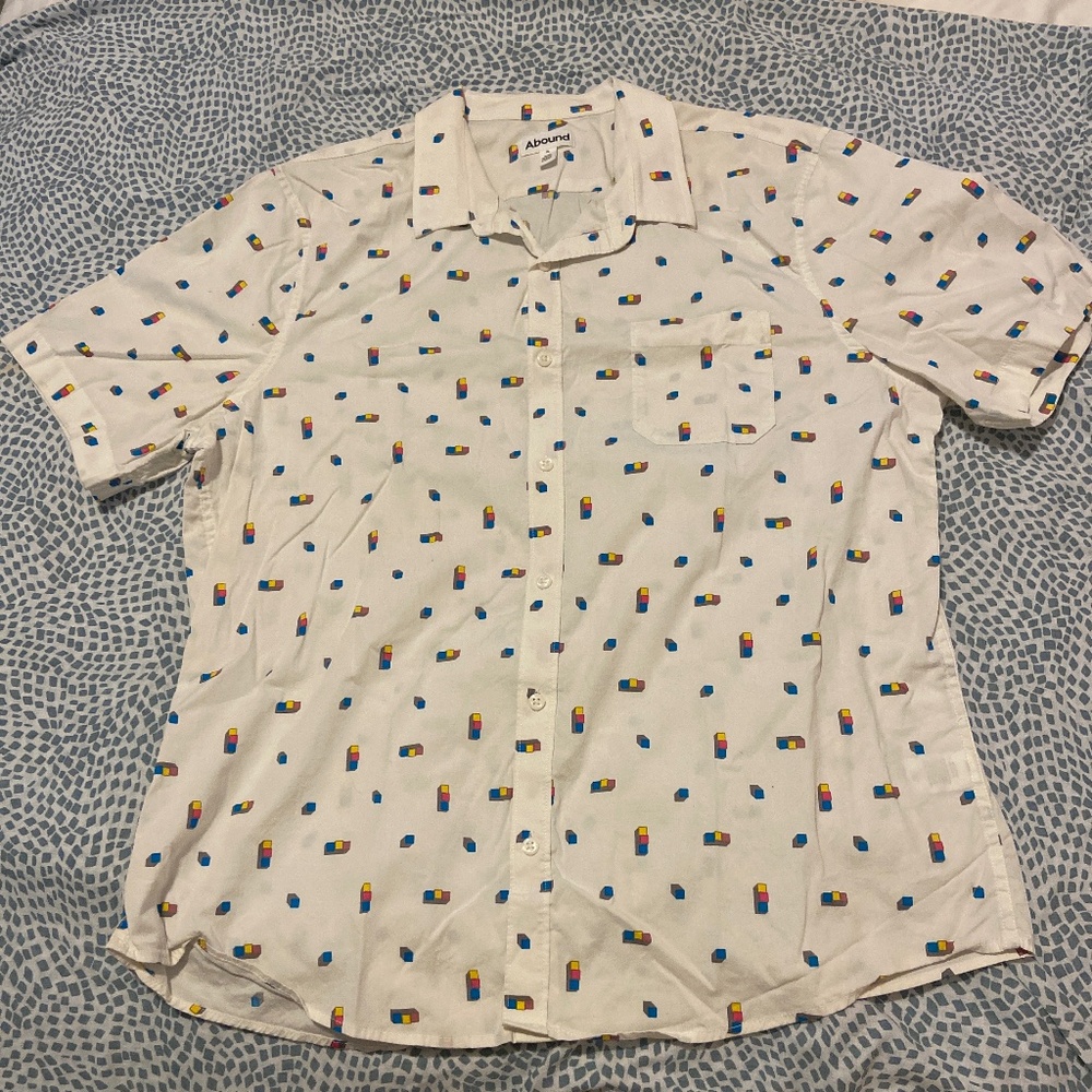 Abound XL Men’s cotton button down Pills Lego Design Nordstrom